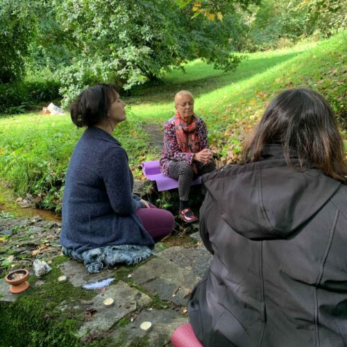 Mindfulness session at Celtic Flame Retreats in Pembrokeshire