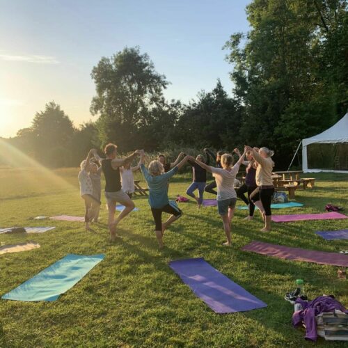Yoga retreat class in Pembrokeshire, Celtic Flame Retreats